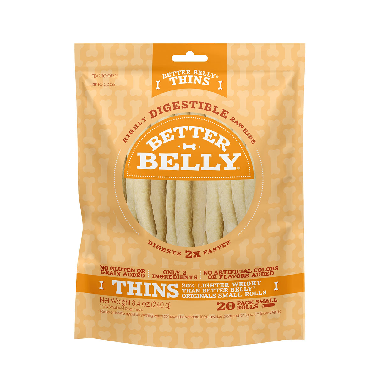 Better Belly Proteins Roll Highly Digestible Dog Treats, 6 Count (24 Pack)