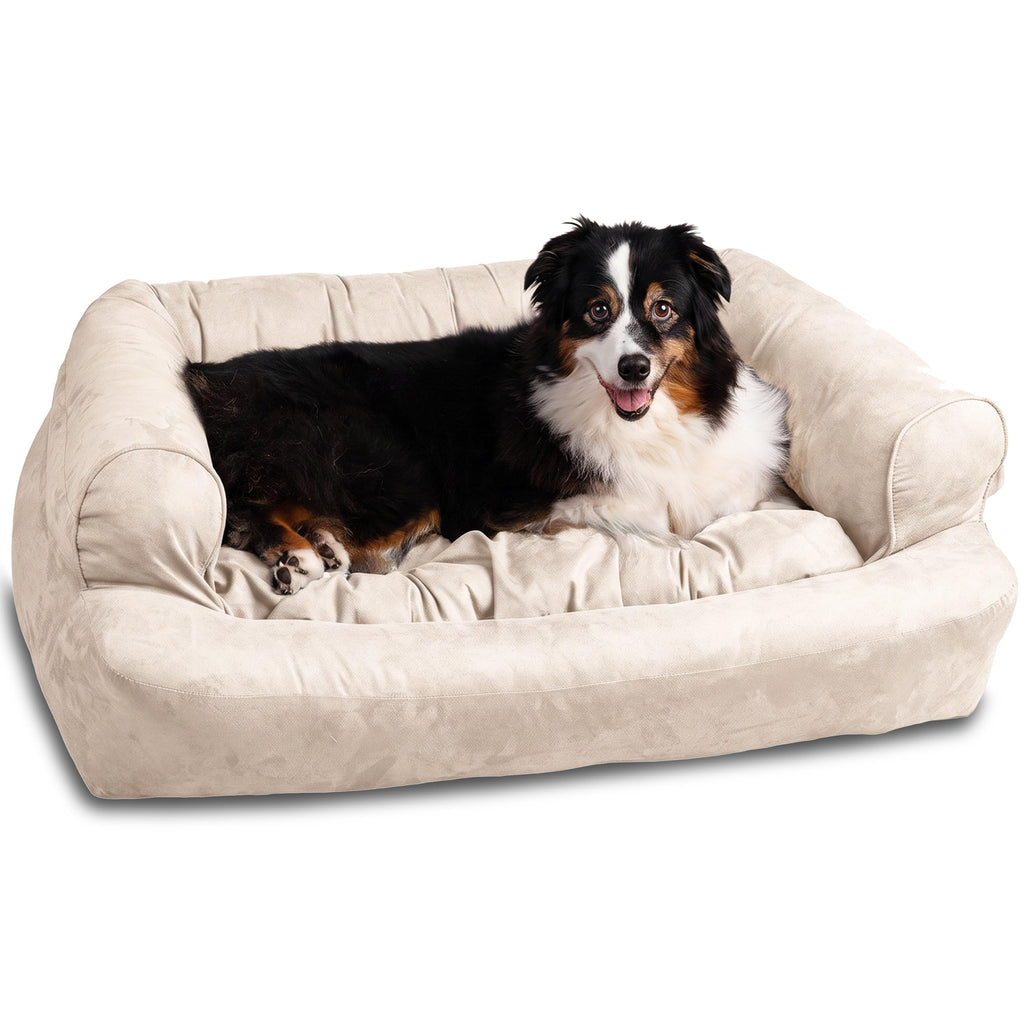 Snoozer Pet Products - Overstuffed Luxury Dog Sofa | Small - Buckskin