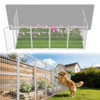 FXW No Dig Garden Fence, Outdoor for Yard, 50in(H) x 62.6ft(L), 24 Panels