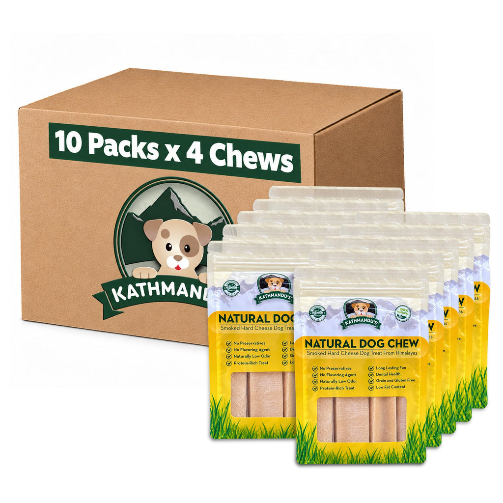 Yak Cheese Himalayan Yak Chews, Long-Lasting Hard Chew for Dogs, 20 Count