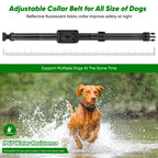ABHY Wireless Dog Collar Fence System, Electric Fence for Dogs, Waterproof Perimeter Dog Collar Remote Training Collar with Wireless Adjustable Vibration & Shock，Suitable for Large and Medium Dogs