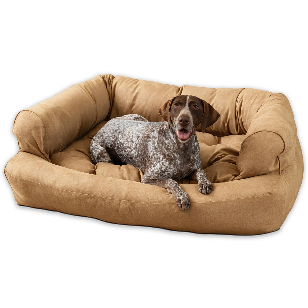Snoozer Pet Products - Overstuffed Luxury Dog Sofa | Small - Buckskin