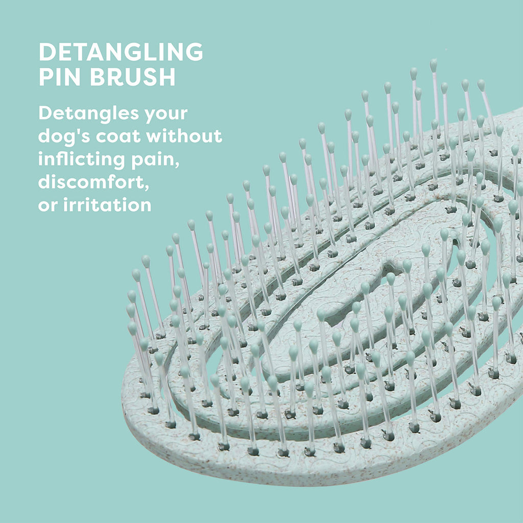 BioSilk for Pets Eco-Friendly Detangling Pin Brush for Dogs, 48-Pack