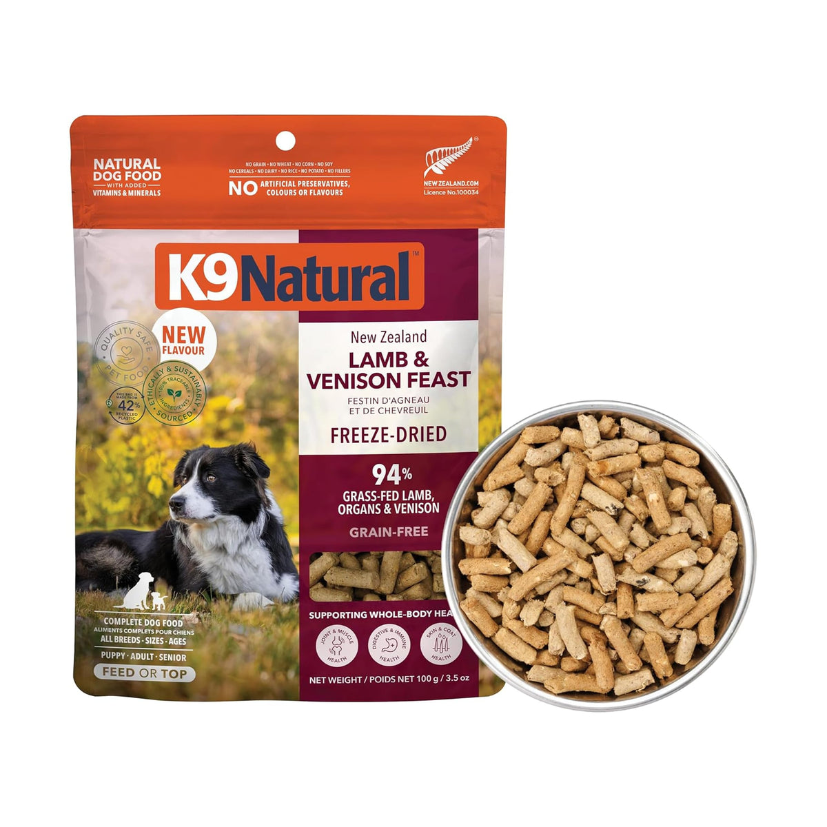K9 Natural - Freeze Dried High Protein Grain-Free Dog Food Or Topper