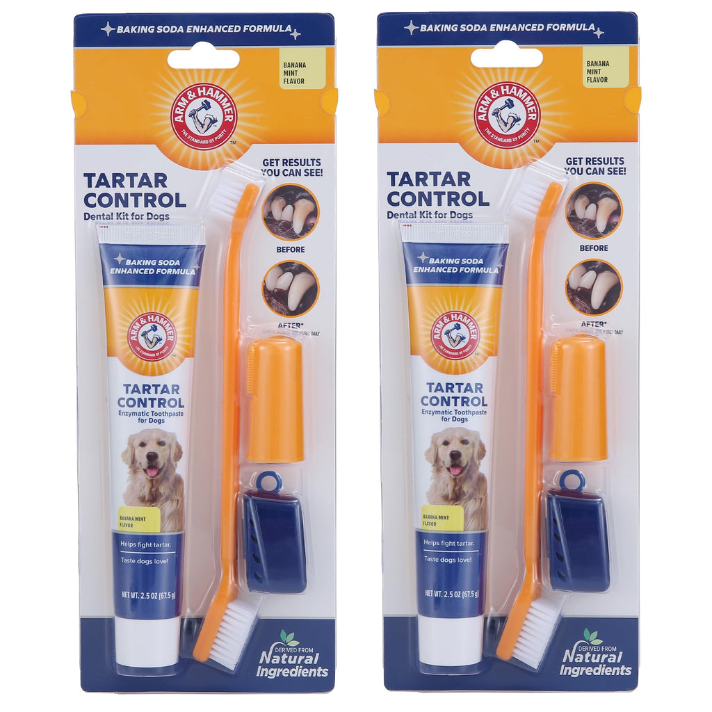 Arm & Hammer - Dog Toothpaste, Toothbrush Kit, Baking Soda, 48 Pack