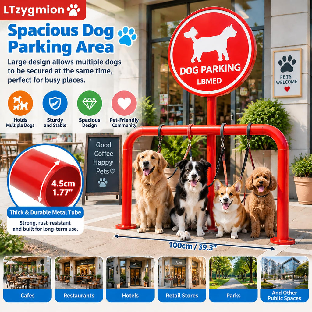 Dog Leash Parking Hook, Size: 100 Cm (length) X 120 Cm (height), Hands-free