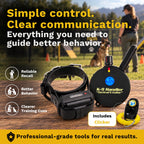Educator K9-400 Tactical E Collar for Dog Training with Remote - 3/4 Mile Range, Waterproof, 100 Stimulation Levels, Tone or Vibration Mode, Night Light for Small, Medium & Large Dogs (33 inc)