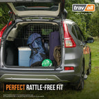 Travall Dog Guard & Divider Bundle Compatible with Skoda Enyaq iV Estate (2020-) | Vehicle Specific Trunk Guard & Luggage Barrier Load Separator Heavy Duty Powder Coated Steel Pet Barrier