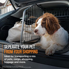 Travall Dog Guard & Divider Bundle Compatible with Skoda Enyaq iV Estate (2020-) | Vehicle Specific Trunk Guard & Luggage Barrier Load Separator Heavy Duty Powder Coated Steel Pet Barrier