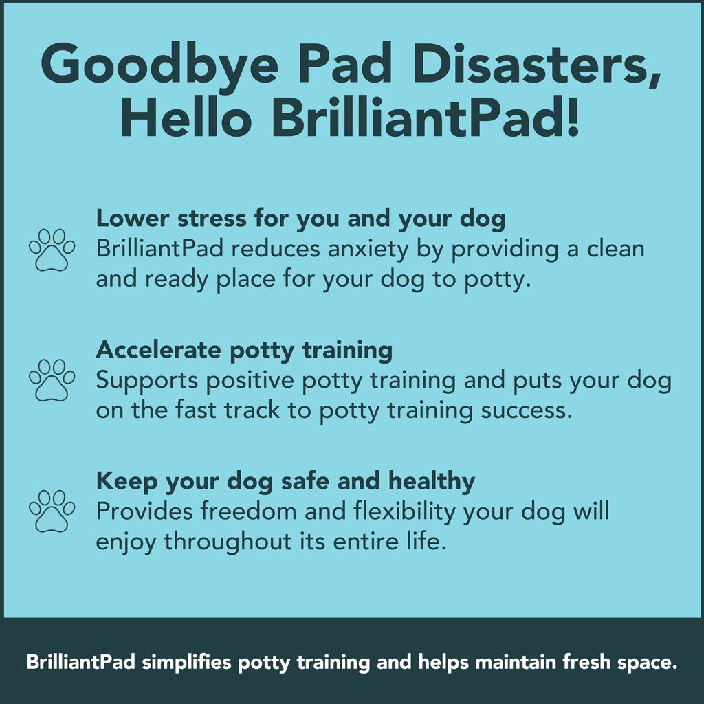 BrilliantPad Smart Self-Cleaning Indoor Dog Potty (Smartphone App + 1 Roll)