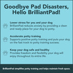 BrilliantPad Smart Self-Cleaning Indoor Dog Potty (Smartphone App + 1 Roll)