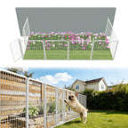 FXW No Dig Garden Fence, Outdoor for Yard, 50in(H) x 62.6ft(L), 24 Panels