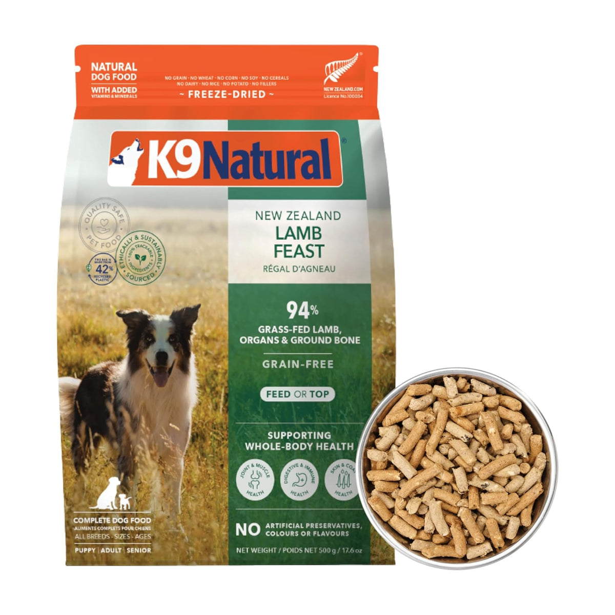 K9 Natural - Freeze Dried High Protein Grain-Free Dog Food Or Topper