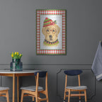Luxe Metal Art 'Christmas Song Dogs A' by Jean Plout Metal Wall Art, 24" x 36"
