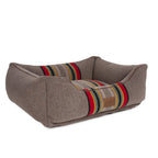 Pendleton Vintage Camp Berber Kuddler Dog Bed - Umber, X-Large (42" w x 30" d x 10½"h)