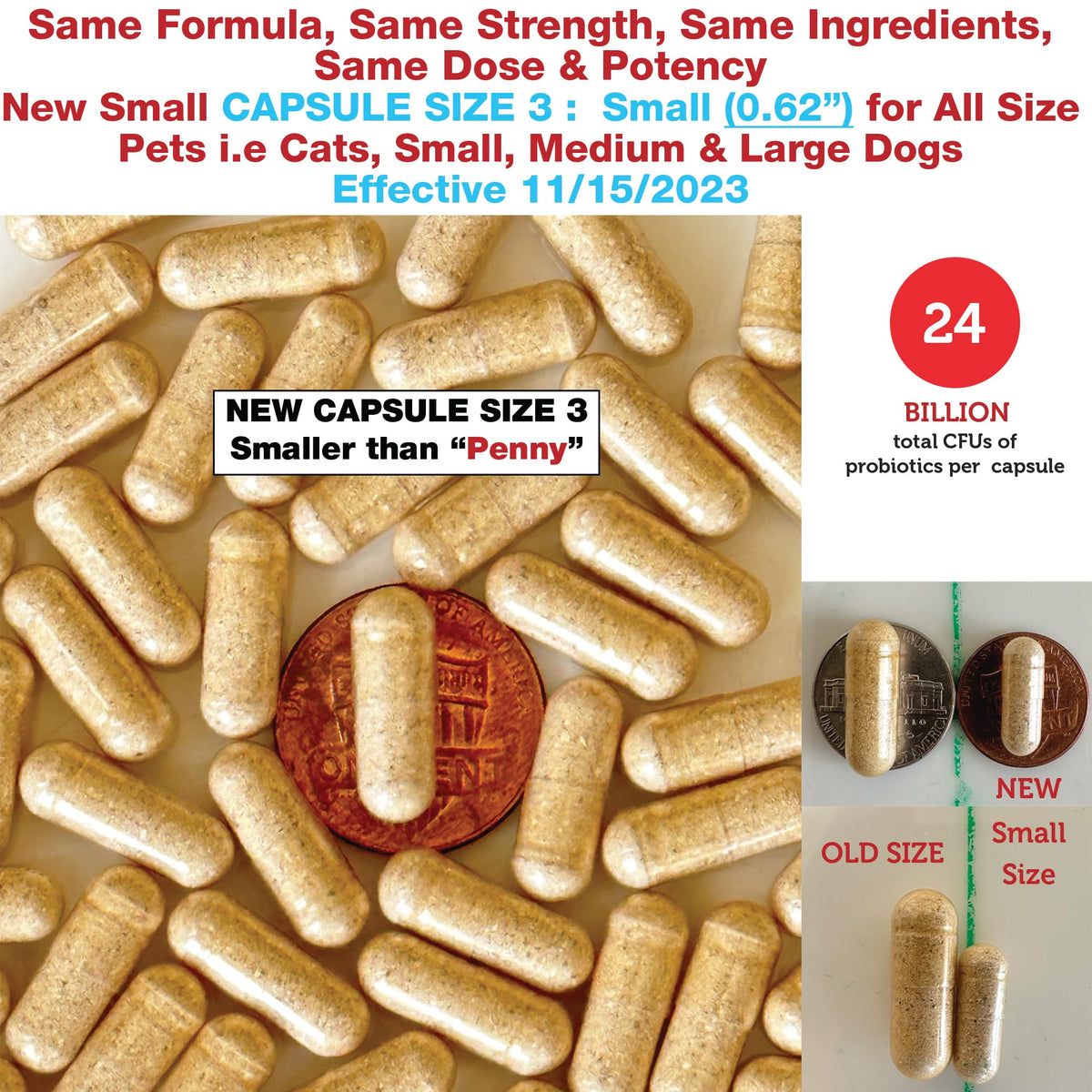 Azovast Plus Kidney Health Supplement for Dogs & Cats -24 Billion CFU- NO Refrigeration Required - Help Support Kidney Function & Manage Renal Toxins - Renal Care Supplement Capsule(U.S.A)(360 Caps)