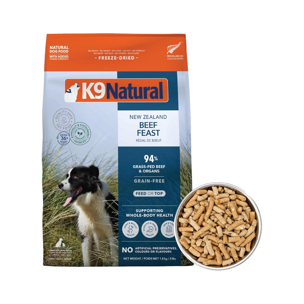 K9 Natural - Freeze Dried High Protein Grain-Free Dog Food Or Topper