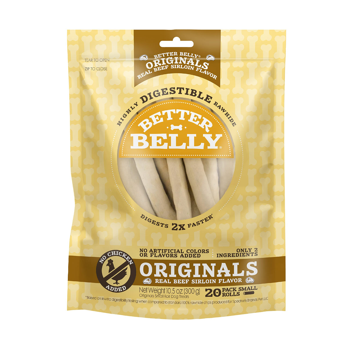 Better Belly Proteins Roll Highly Digestible Dog Treats, 6 Count (24 Pack)