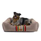Pendleton Vintage Camp Berber Kuddler Dog Bed - Umber, X-Large (42" w x 30" d x 10½"h)