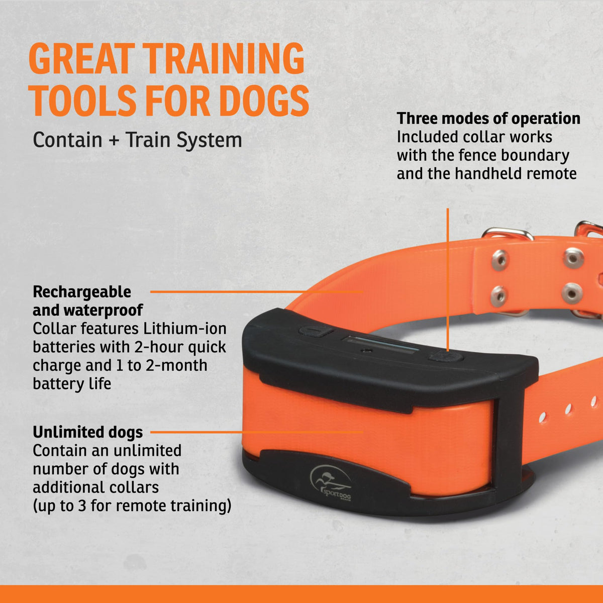 SportDOG Contain + Train Add-A-Dog Collar