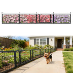 FXW No Dig Garden Fence, Outdoor for Yard, 50in(H) x 62.6ft(L), 24 Panels