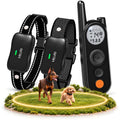 Wireless Dog Fence for 2 Dogs, 2-in-1 Electric Fence and Training Collar System, Up to 856 Acres, 5900FT Remote Range, 185-Day Standby, 3 Training Modes, LED Flashlight, IPX7 Waterproof, Black
