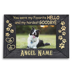Dem Canvas Personalized Dog Memorial Canvas, Loss Of Dog Gifts, Your Wings Were Ready, Dog Memorial Gifts, Dog Death Sympathy Gifts, Custom Dog Memorial Gift For Pet Loss (36x24)