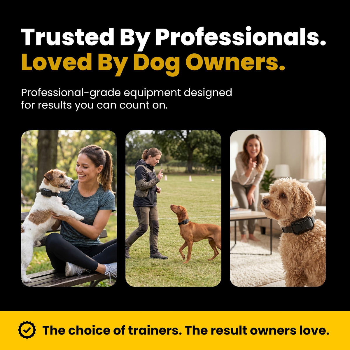 Educator ET-302 Mini E Collar for Dog Training with Remote - 1/2 Mile Range, Waterproof, 100 Blunt Stimulation Levels, Tone or Vibration Mode, Night Light for Small, Medium & Large Dogs (2 Dogs)