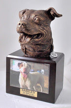 Pitbull Dog Memorial Urn