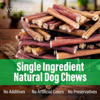 ValueBull Bully Sticks for Small Dogs, Thin 6 Inch, 200 Count Bulk Pack - All Natural Dog Treats, 100% Beef Pizzles, Single Ingredient