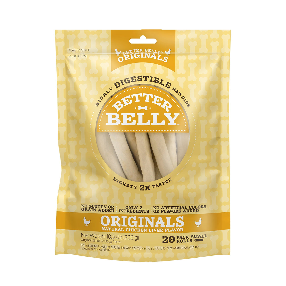 Better Belly Proteins Roll Highly Digestible Dog Treats, 6 Count (24 Pack)