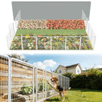 FXW No Dig Garden Fence, Outdoor for Yard, 50in(H) x 62.6ft(L), 24 Panels