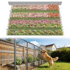 FXW No Dig Garden Fence, Outdoor for Yard, 50in(H) x 62.6ft(L), 24 Panels