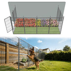 FXW No Dig Garden Fence, Outdoor for Yard, 50in(H) x 62.6ft(L), 24 Panels