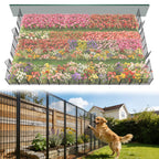 FXW No Dig Garden Fence, Outdoor for Yard, 50in(H) x 62.6ft(L), 24 Panels