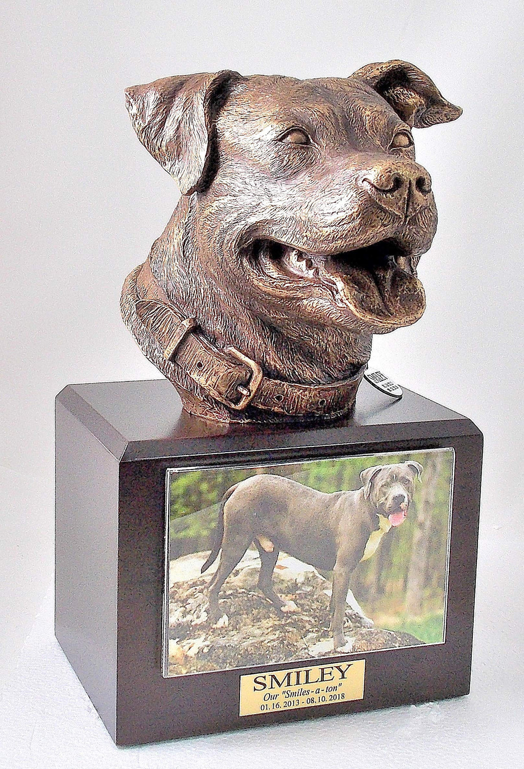 Pitbull Dog Memorial Urn