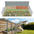 FXW No Dig Garden Fence, Outdoor for Yard, 50in(H) x 62.6ft(L), 24 Panels