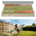 FXW No Dig Garden Fence, Outdoor for Yard, 50in(H) x 62.6ft(L), 24 Panels