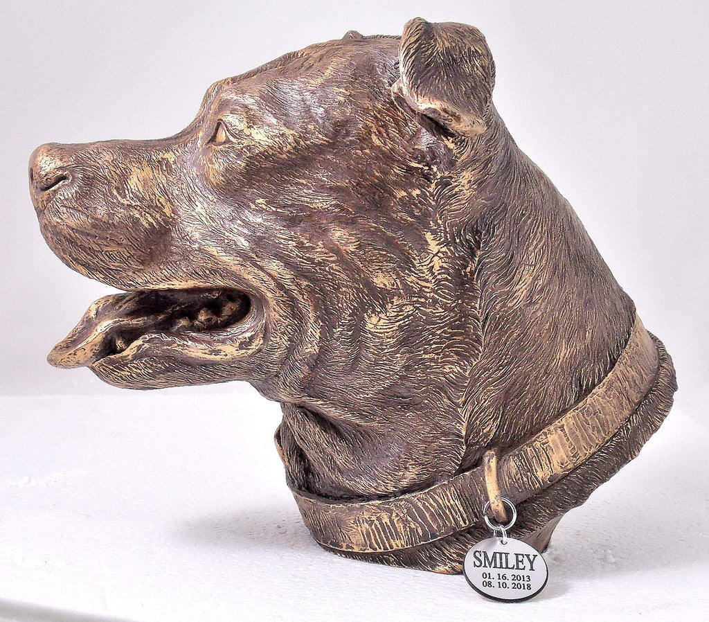 Pitbull Dog Memorial Urn